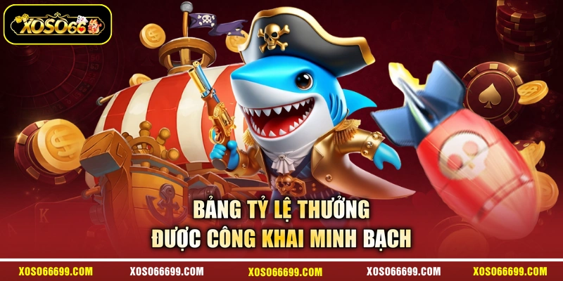 Bảng tỷ lệ thưởng được công khai minh bạch