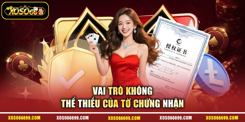 Vai trò không thể thiếu của tờ chứng nhận